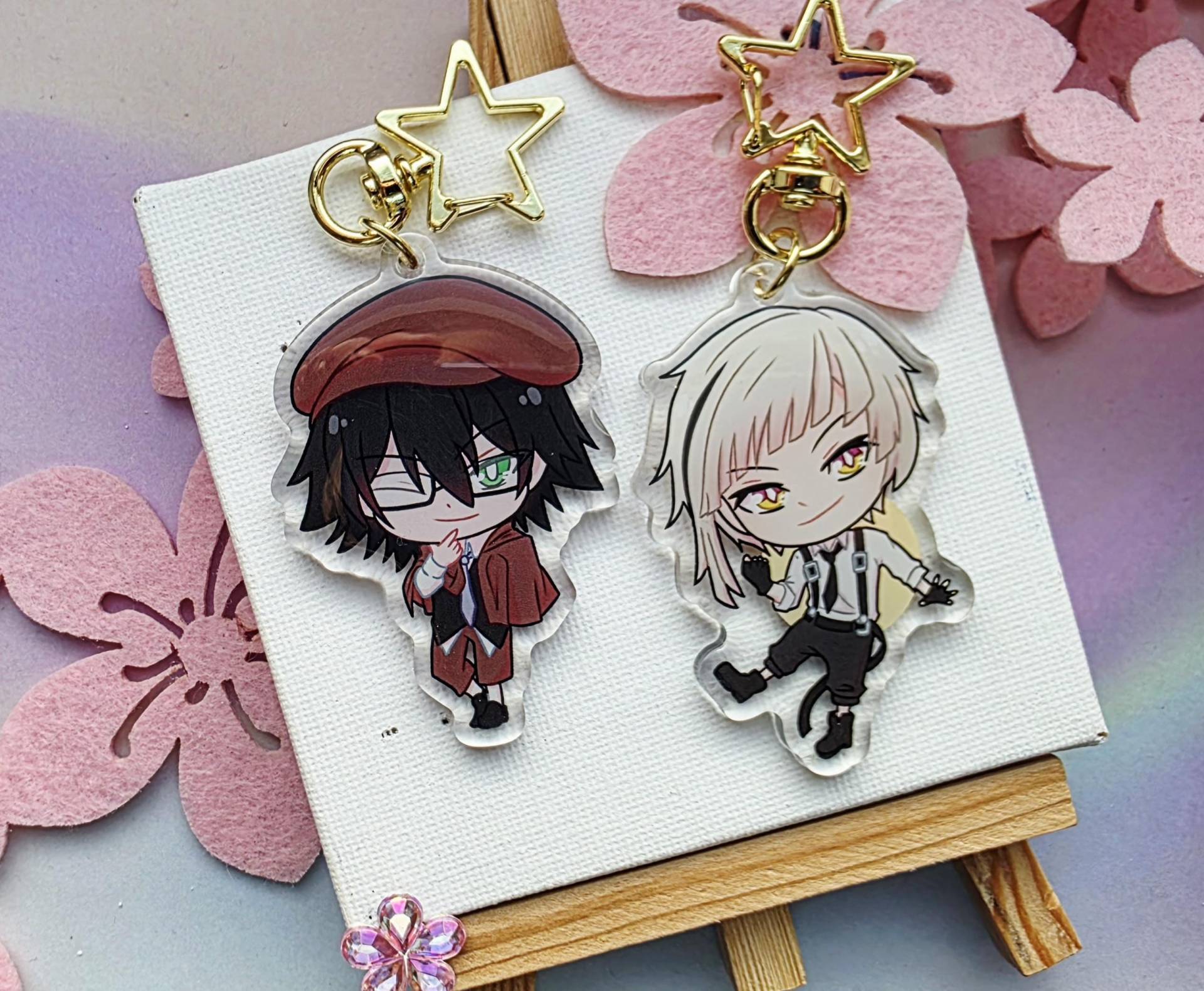 Bungo Stray Dogs Fyodor & Atsushi Keychains von OnibiArts
