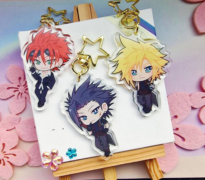 Ffvii Final Fantasy Vii Cloud, Zack & Reno Keychain von OnibiArts