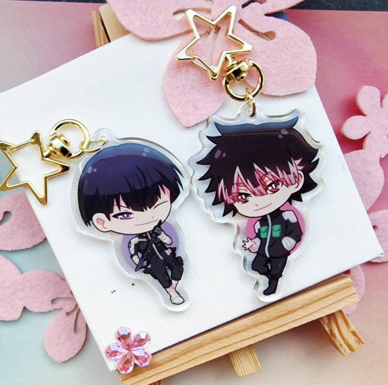 Narumi & Hoshina Kaiju No. 8 Keychain Narumi & Hoshina Kaiju No. 8 Keychain von OnibiArts
