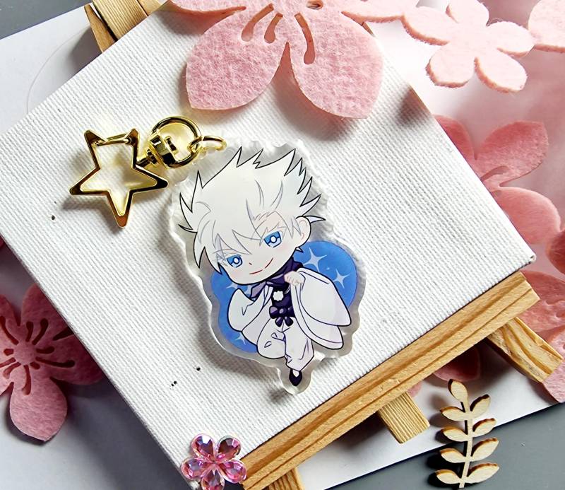 Satoru Gojo Adult Jujutsu Kaisen Keychain Satoru Gojo Adult Jujutsu Kaisen Keychain von OnibiArts