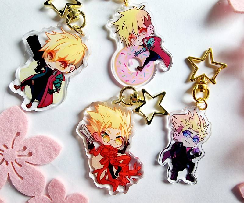 Trigun Maximum Vash The Stampede Keychain Keyring von OnibiArts