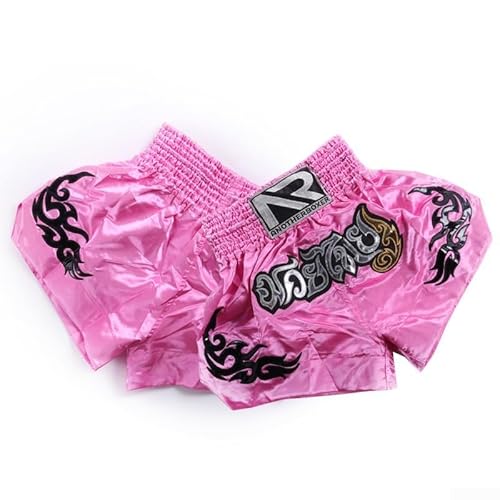 Oniissy Damen Kickbox-Shorts MMA Muay Thai Kinder Kampftraining Pink - Sportbekleidung - Unisex-Kinder - Unisex - Kickboxen, MMA, Muay Thai - Shorts - M - Pink von Oniissy