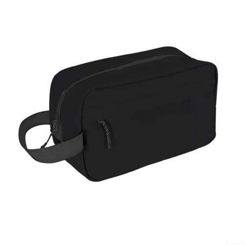 Oniissy Make-up-Tasche – kleine Reise-Make-up-Tasche – tragbarer Make-up-Organizer – Oxford-Stoff Make-up-Taschen für Frauen – Kulturbeutel für Hoilday Essentials, Schwarz von Oniissy