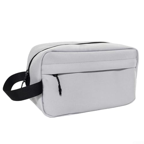 Oniissy Make-up-Tasche – kleine Reise-Make-up-Tasche – tragbarer Make-up-Organizer – Oxford-Stoff Make-up-Taschen für Frauen – Kulturbeutel für Hoilday Essentials, weiß von Oniissy