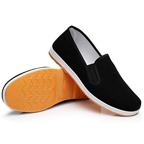 Kampfsport Kung Fu Schuhe Tai Chi Schuhe Chinesische Traditionelle Old Beijing Rubber Sole Schuhe Slipper Unisex Gelb von Oniphia