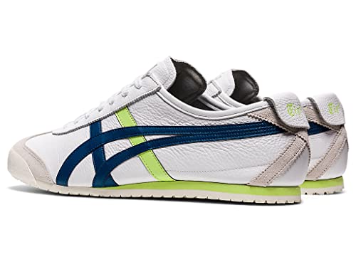 Onitsuka Tiger Mexico 66®-U, Damen-Skneaker, - Blanc Blau Mako - Größe: 6 Women/4.5 Men von Onitsuka Tiger