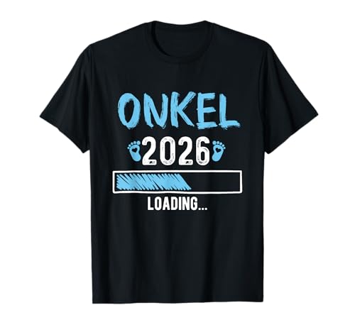 Herren Ich Werde Onkel 2026 Loading Onkel 2026 Uncle Announcement T-Shirt von Onkel 2026 Loading