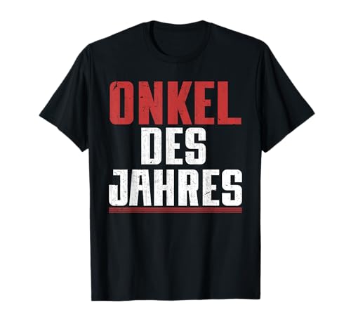 Onkel des Jahres Herren Familie Onkel T-Shirt von Onkel Geschenkidee