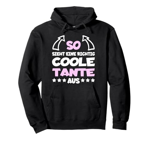 Richtig Coole Tante Lustiger Spruch Patentante Taufe Frauen Pullover Hoodie von Onkel Tante Pate Taufe Familie Lustiges Design
