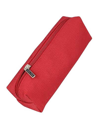 Online Premium-Schlampermäppchen/Pencil Case Rot I Stylisches Schlamperetui für Jungen & Mädchen I Federmäppchen mit praktischem Reißverschluss I 1 Fach I Ideal für Schule, Uni & Büro von Online