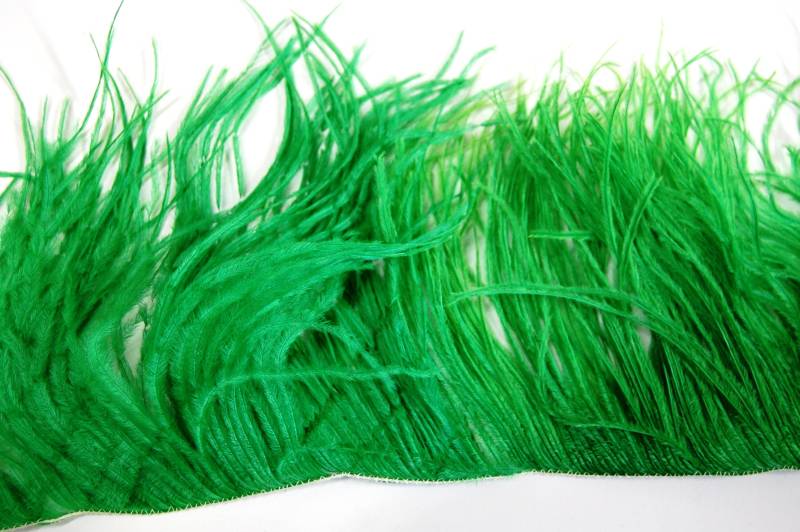 12" Streifen Von Ostrich Feather Fringe - Kelly Green | 4"-6 "In Der Höhe von OnlineFeathers