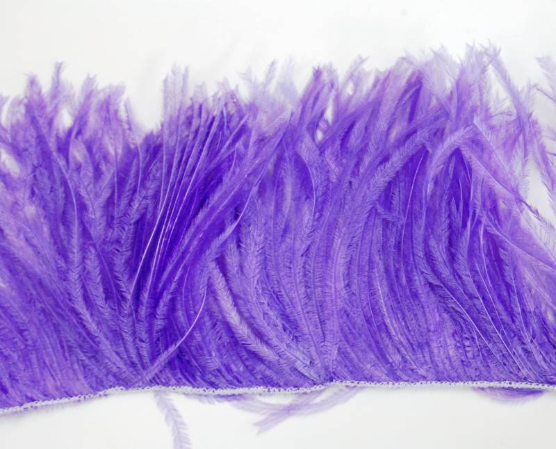 12" Streifen Von Ostrich Feather Fringe - Lavendel | 4"-6 "In Der Höhe von OnlineFeathers