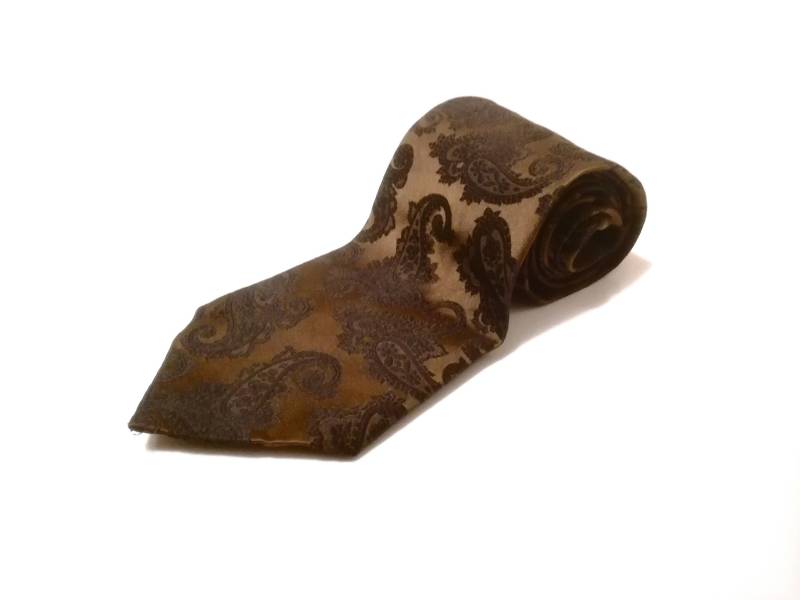 Vintage Braune Paisley Krawatte 1960S Mod Style von OnlineRetroEmporium