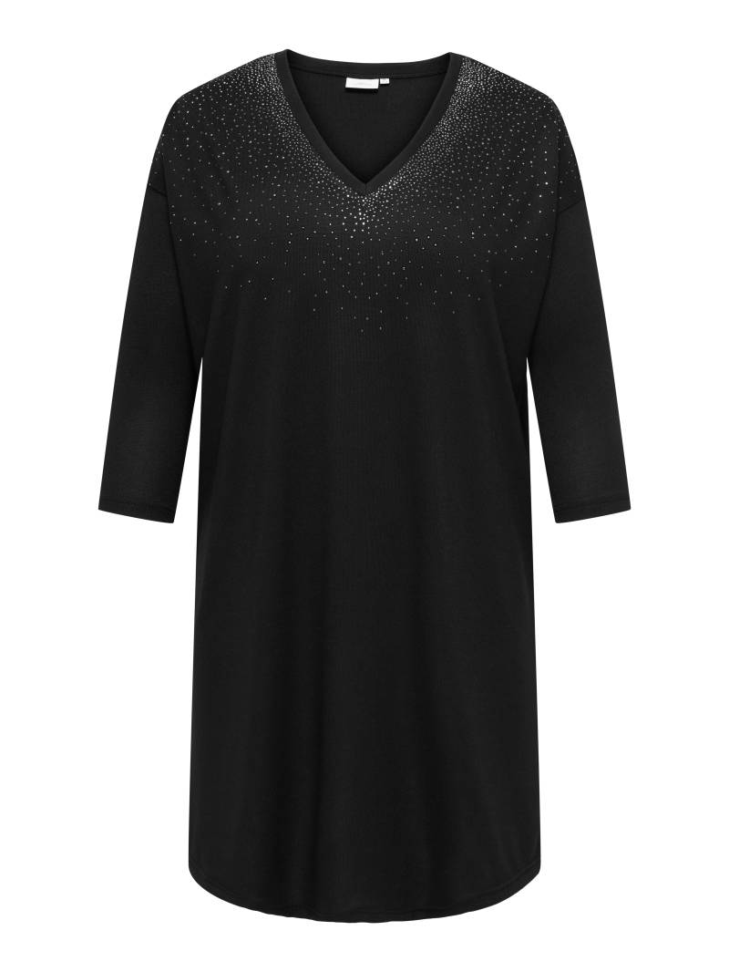 ONLY CARMAKOMA Jerseykleid "CARALBA 3/4 SL V-NECK ABK DRESS JRS" Sommerkleid von Only Carmakoma