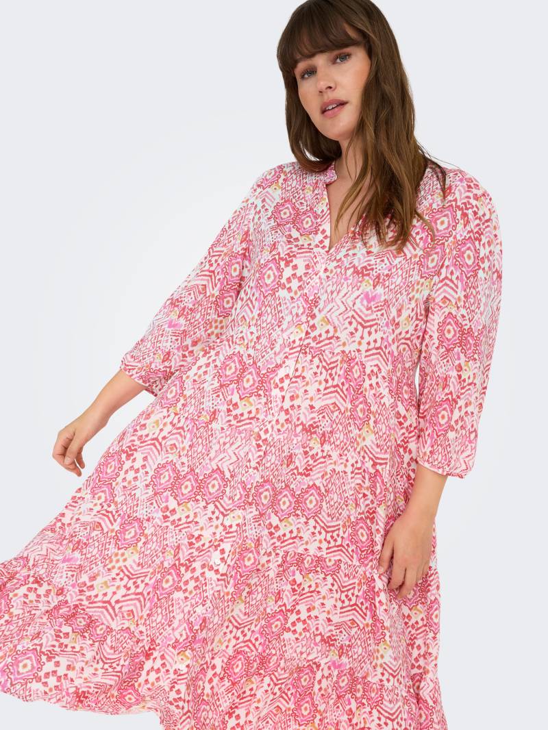 ONLY CARMAKOMA Tunikakleid "CARMILANA 3/4 DRESS WVN NOOS" Sommerkleid von Only Carmakoma