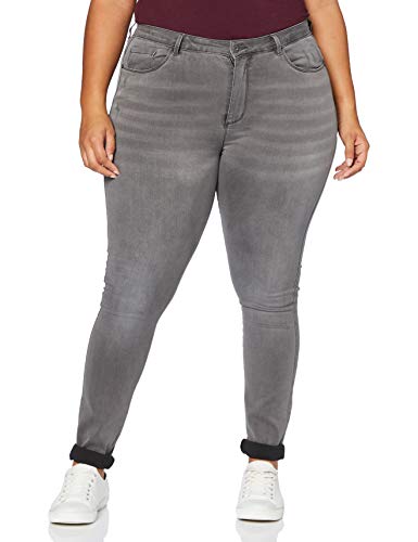 Only Carmakoma Damen CARAUGUSTA Life HW SK DNN BJ312 NOOS Jeans, Dark Grey Denim, 42/30 von ONLY Carmakoma