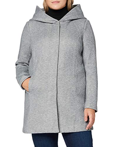 Only Carmakoma Damen CARSEDONA Coat OTW NOOS Mäntel, Light Grey Melange, M-46/48 von ONLY Carmakoma