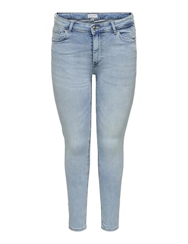 Only Carmakoma Damen Carwilly Reg Skinny DNM Ana573 Noos, Light Blue Denim, 46W / 30L EU von ONLY Carmakoma