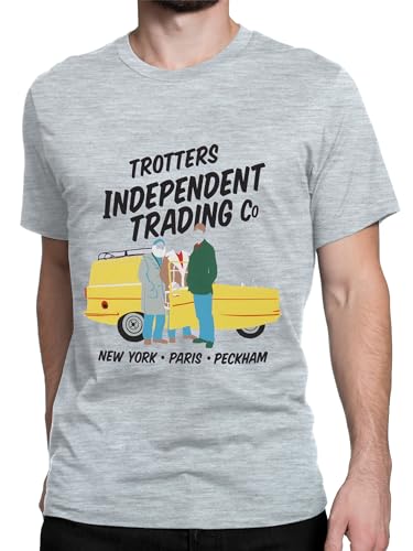 Nur Narren und Pferde Mens Tshirt | Trotters Independent T-Shirt | Del Boy und Rodney T-Shirts | Größen Klein bis XX-Large | Grau XX-Large von Only Fools and Horses