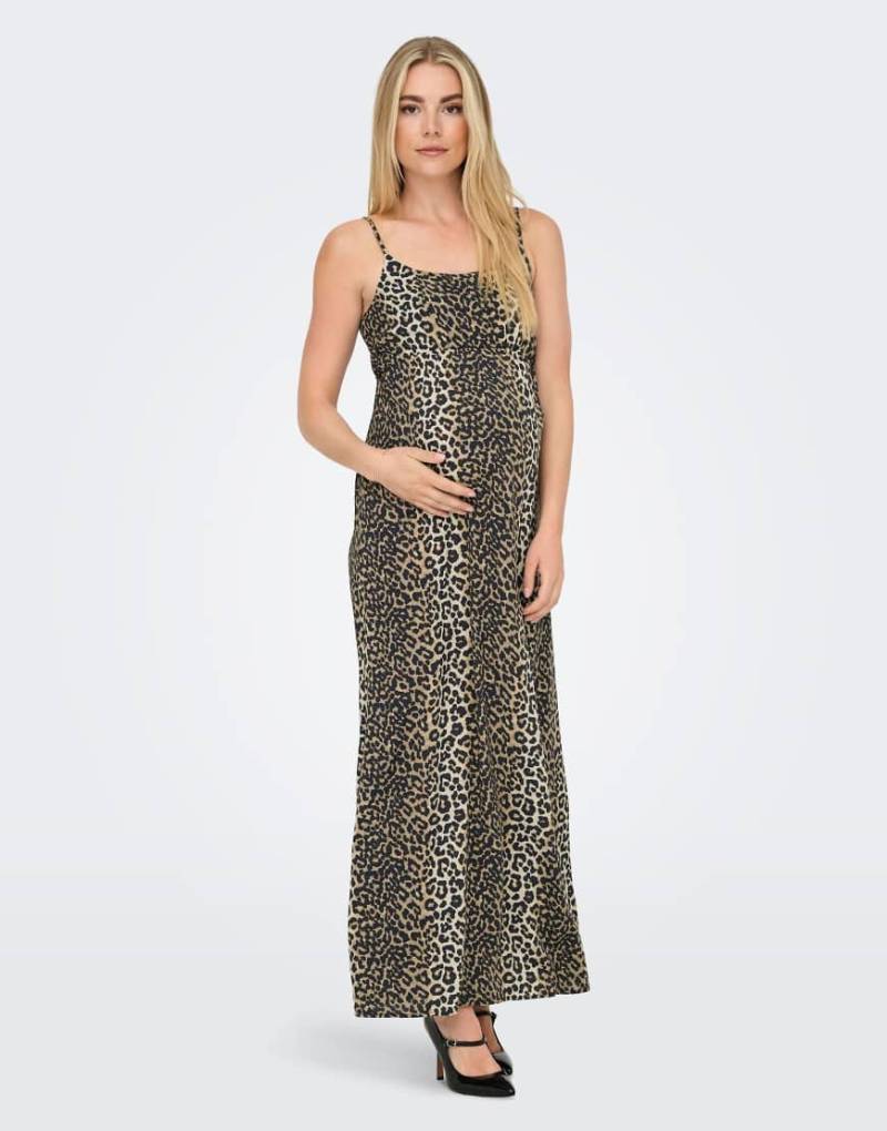 ONLY Maternity - Kleid in Timber Wolf, Umstandsmode-Brown von Only Maternity