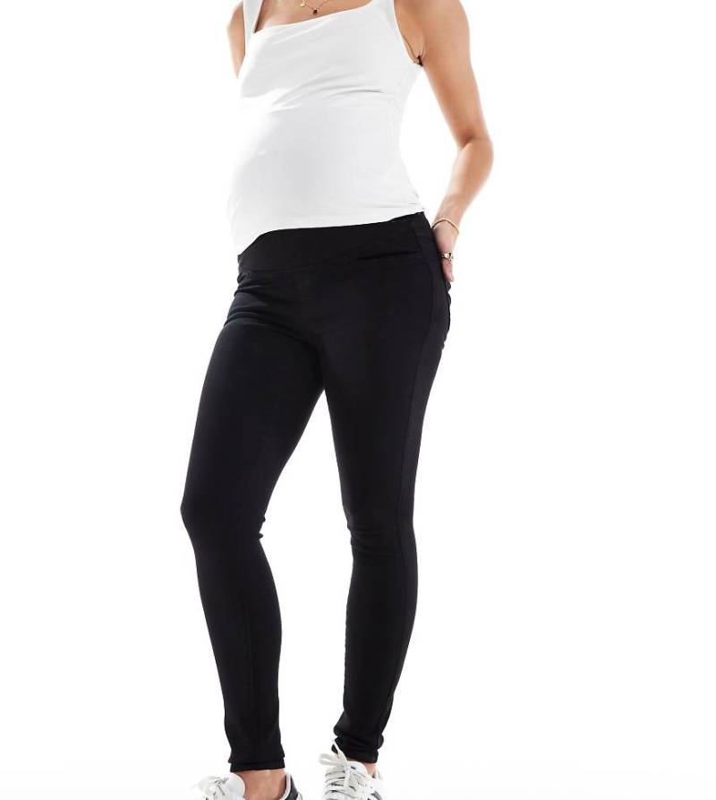 ONLY Maternity - Rain - Umstands-Jeggings in Schwarz von Only Maternity