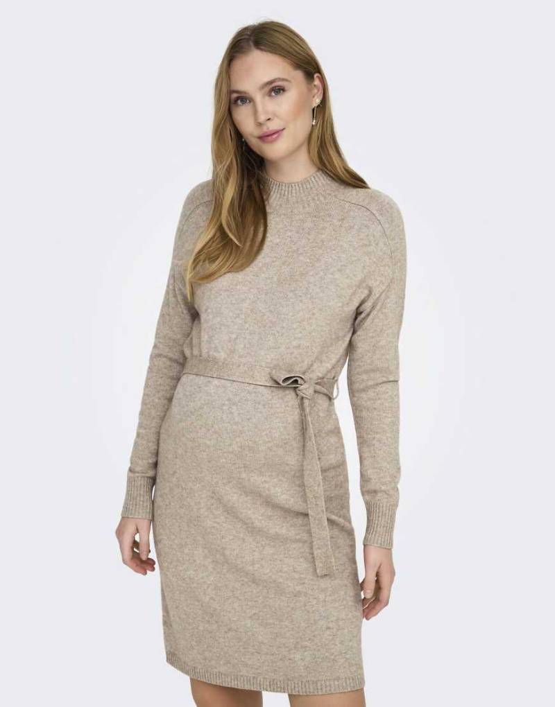 ONLY Maternity - Strickkleid in Beige-Neutral von Only Maternity