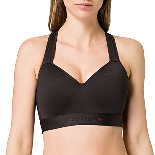 Only Play Damen Onpperformance Training Sport BH, Schwarz, L EU von ONLY