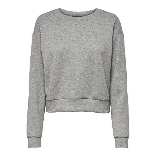 Only Play Damen Onplounge Ls On - Noos Sweatshirt, Light Grey Melange, XL EU von ONLY