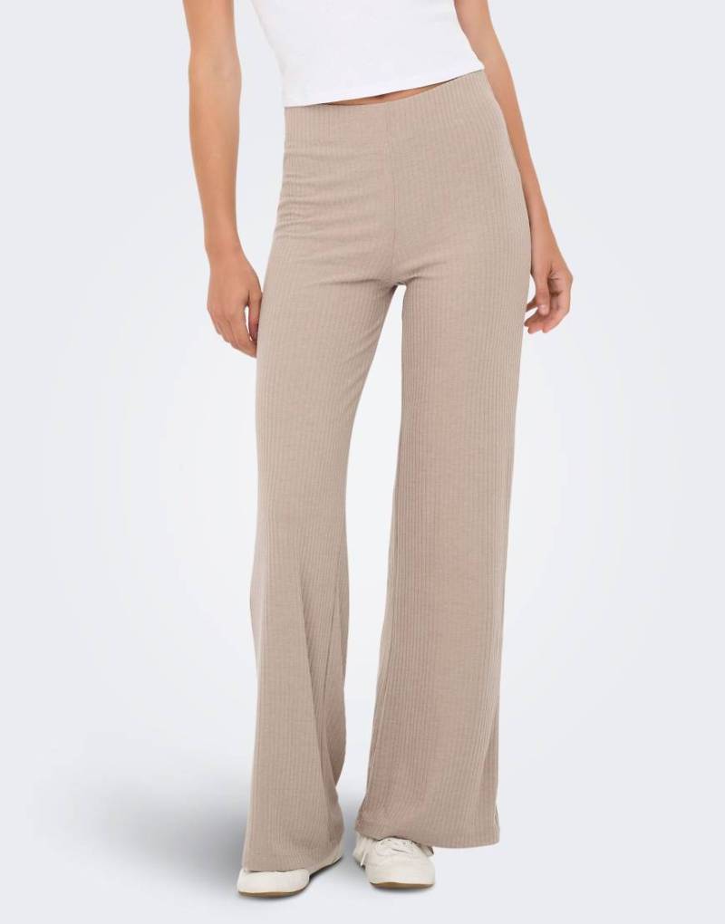 Only Play - Hose in der Farbe „String" mit weitem Bein-Grau von Only Play