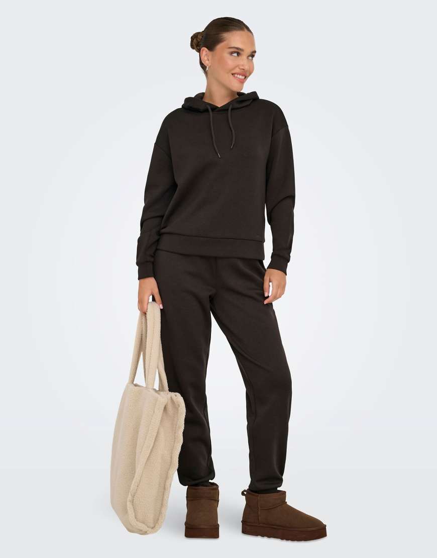 Only Play - Jogginghose in Schokotorte-Brown von Only Play