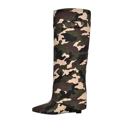 Only maker Stiefel Kniehoch Damen Spitze Keilstiefel Wedges Boots Schlupfstiefel Knee High Slouchy Boot Camouflage 46 EU Only maker Stiefel Kniehoch Damen Spitze Keilstiefel Wedges Boots Schlupfstiefel Knee High Slouchy Boot Camouflage 46 EU von Only maker