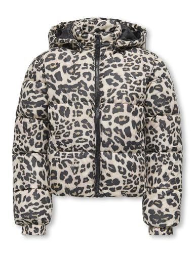 Only & Kids Damen Kogdalia Sht Puffer AOP Jacket OTW Noos, Silver Mink, Numeric_152 von Only & Kids