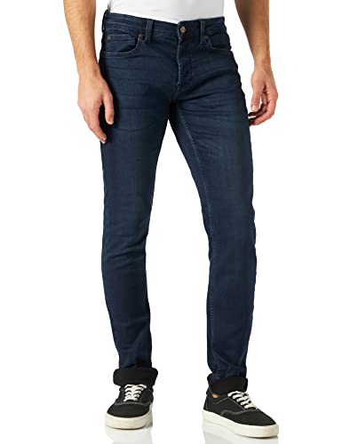 Herren O&S Slim Fit Jeans | Basic Hose Denim Pants ONSLOOM | Tapered Trousers Stoned Washed, Farben:Blau-4, Größe Jeans:36W / 32L von ONLY & SONS