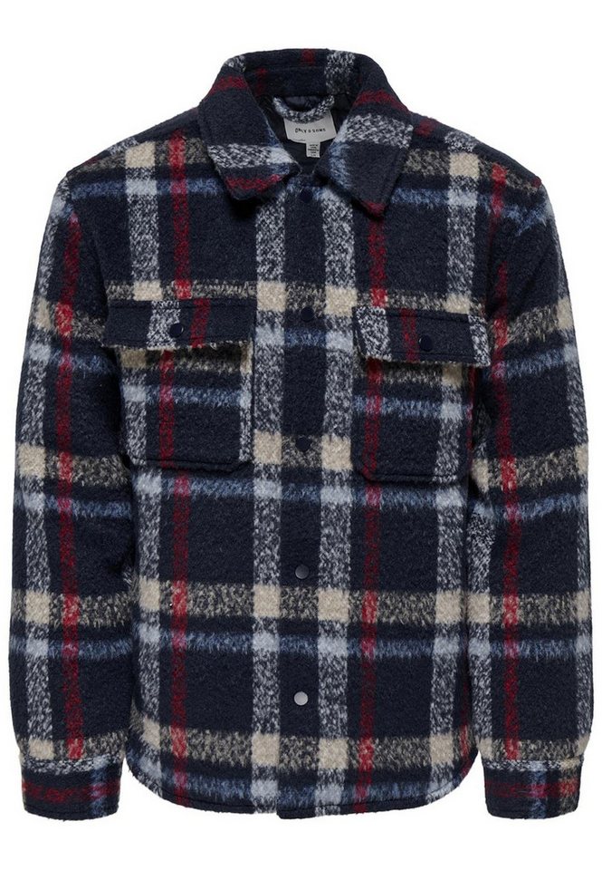 ONLY & SONS Hemdjacke Jacke GIO LF CHECK Hemdjacke (1-St) von Only & Sons