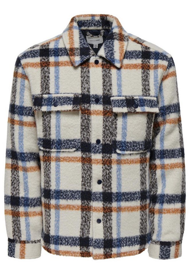 ONLY & SONS Hemdjacke Jacke GIO LF CHECK Hemdjacke (1-St) von Only & Sons