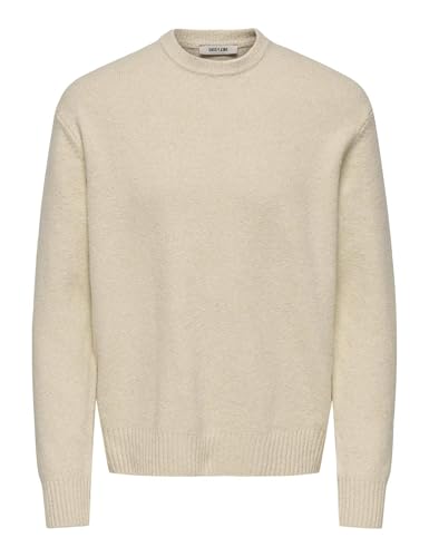 ONLY & SONS Herren Pullover 22033783 Oatmeal XL von Only & Sons