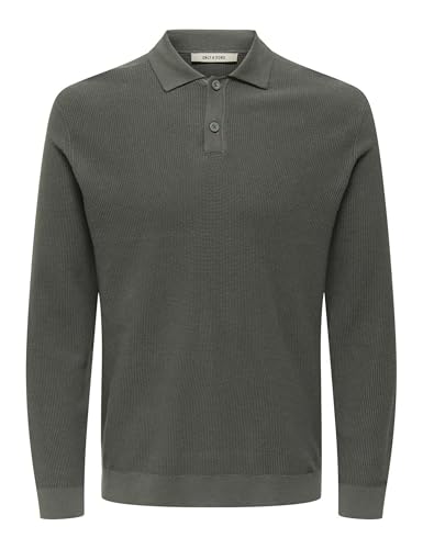 ONLY & SONS Onstony Reg 12 Ls Waffle Polo Knit ONLY & SONS Onstony Reg 12 Ls Waffle Polo Knit von Only & Sons