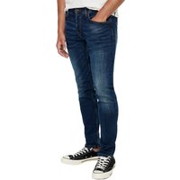 Only & Sons Herren Jeans ONSWEFT 5076 PK - Straight Fit - Blau - Medium Blue Denim von Only & Sons