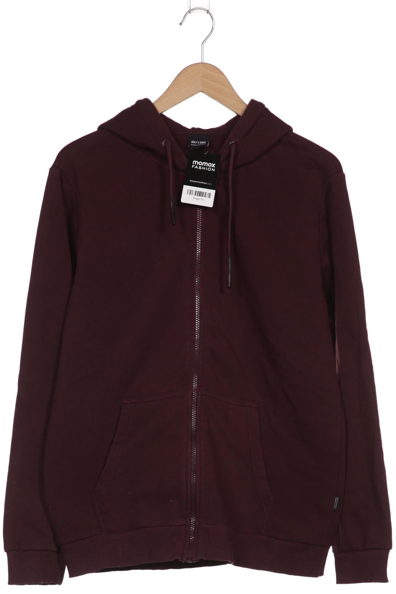 Only & Sons Herren Kapuzenpullover, bordeaux von Only & Sons