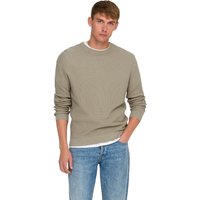 Only & Sons Herren Pullover ONSTONY DS 12 LS WAFFLE CREW KNIT - Regular Fit von Only & Sons