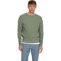 Only & Sons Herren Pullover ONSTONY DS 12 LS WAFFLE CREW KNIT - Regular Fit von Only & Sons