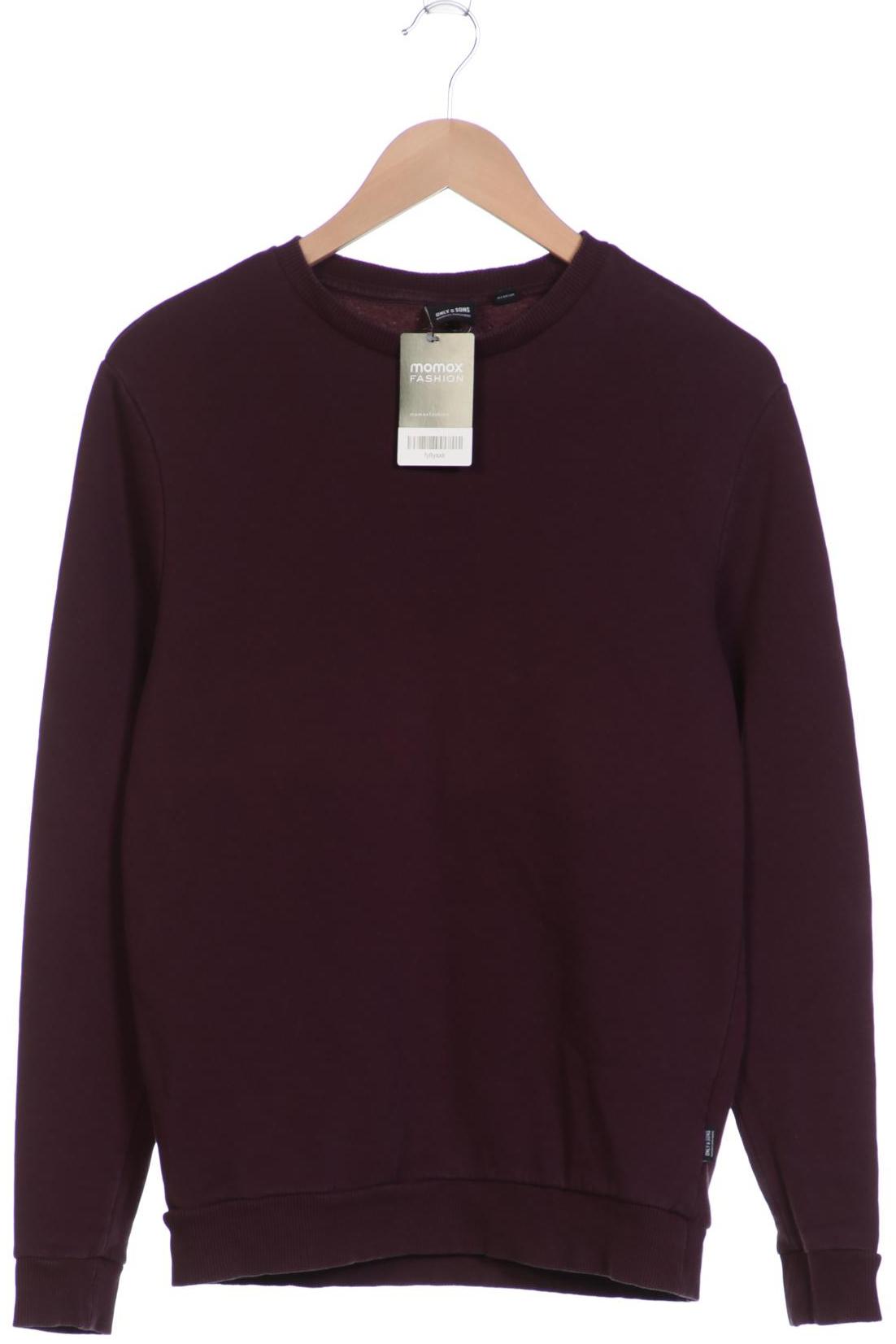 Only & Sons Herren Sweatshirt, bordeaux von Only & Sons