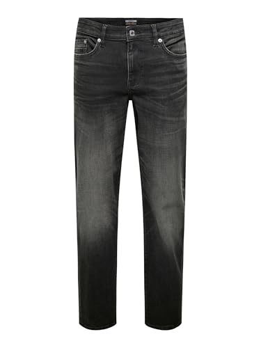 Only & Sons Male Slim Fit Jeans ONSWEFT Niedrige Taille Normal geschnitten Jeans von Only & Sons