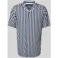 Only & Sons Regular Fit Freizeithemd mit 1/2-Arm Modell 'WAYNE' in Dunkelblau, Größe XXL von Only & Sons