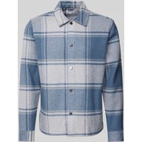 Only & Sons Regular Fit Freizeithemd mit New-Kent-Kragen Modell 'MACE' in Hellblau, Größe M von Only & Sons