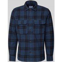 Only & Sons Regular Fit Freizeithemd mit New-Kent-Kragen Modell 'OLIVER' in Marine, Größe XXL Only & Sons Regular Fit Freizeithemd mit New-Kent-Kragen Modell 'OLIVER' in Marine, Größe XXL von Only & Sons
