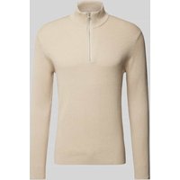 Only & Sons Regular Fit Strickpullover mit Stehkragen Modell 'PHIL' in Beige Melange, Größe XL von Only & Sons