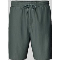 Only & Sons Regular Fit Sweatshorts mit Feinripp Modell 'DRUM LIFE' in Petrol, Größe S von Only & Sons