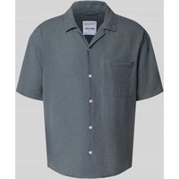 Only & Sons Relaxed Fit Freizeithemd mit 1/2-Arm Modell 'CAIDEN' in Petrol, Größe XXL von Only & Sons