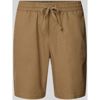 Only & Sons Shorts mit elastischem Bund Modell 'LINUS' in Hellbraun, Größe M von Only & Sons